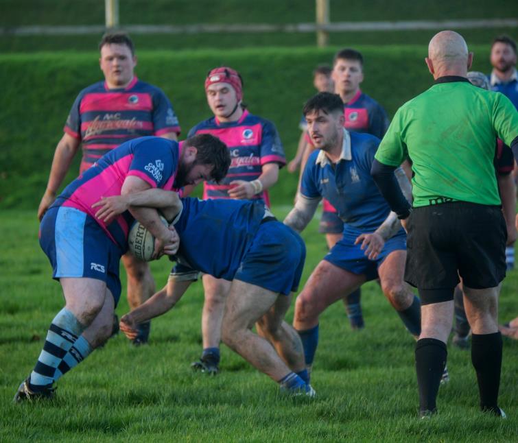 Narberth Athletic on a burst. Picture William John